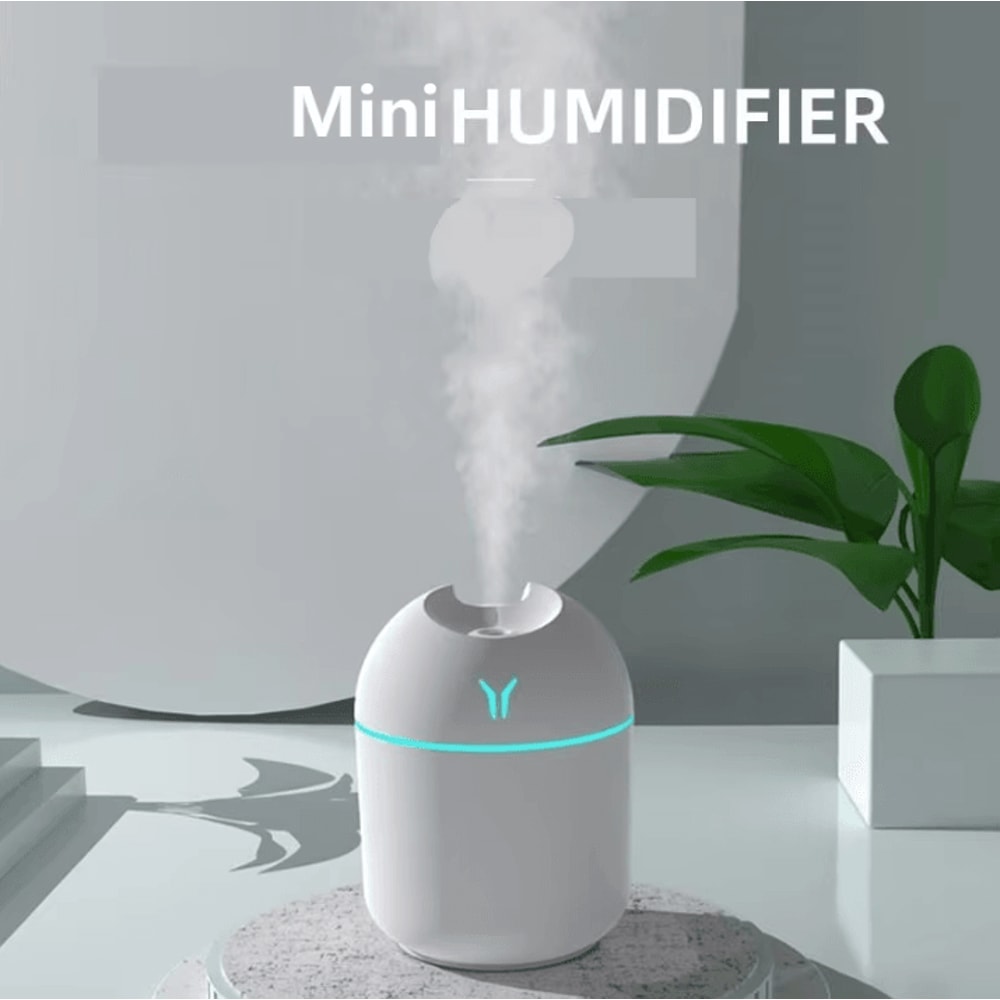 250ML USB Mini Air Humidifier Aroma Diffuser Ultrasonic Cool Mist With LED Night Light 2