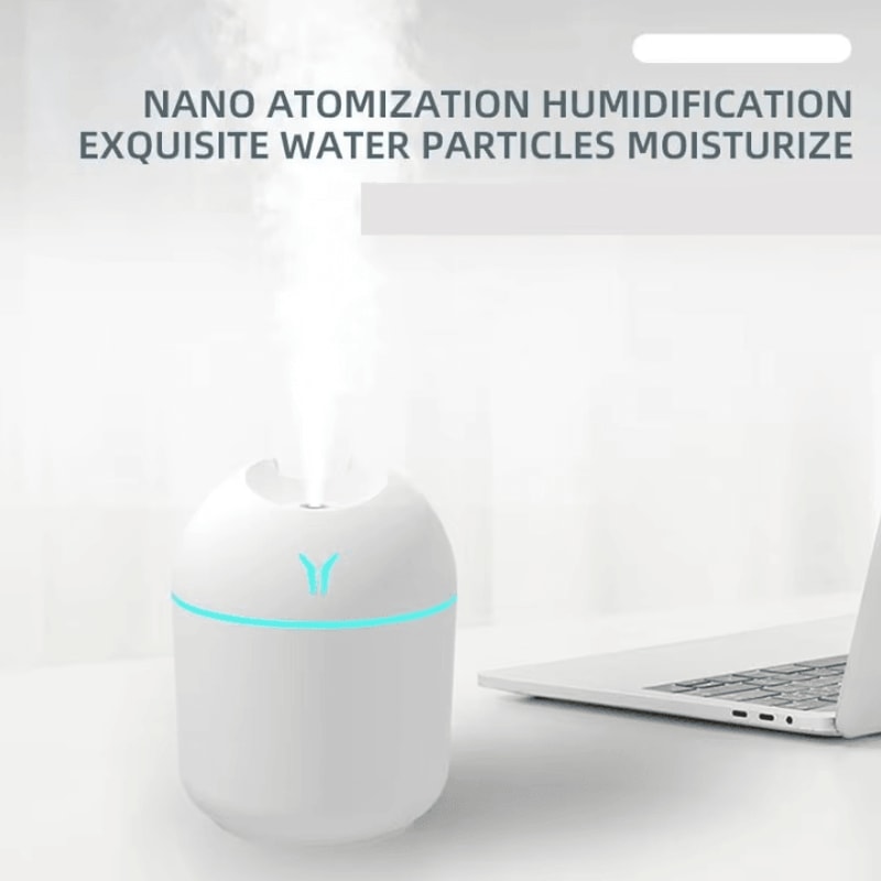 250ML USB Mini Air Humidifier Aroma Diffuser Ultrasonic Cool Mist With LED Night Light 3