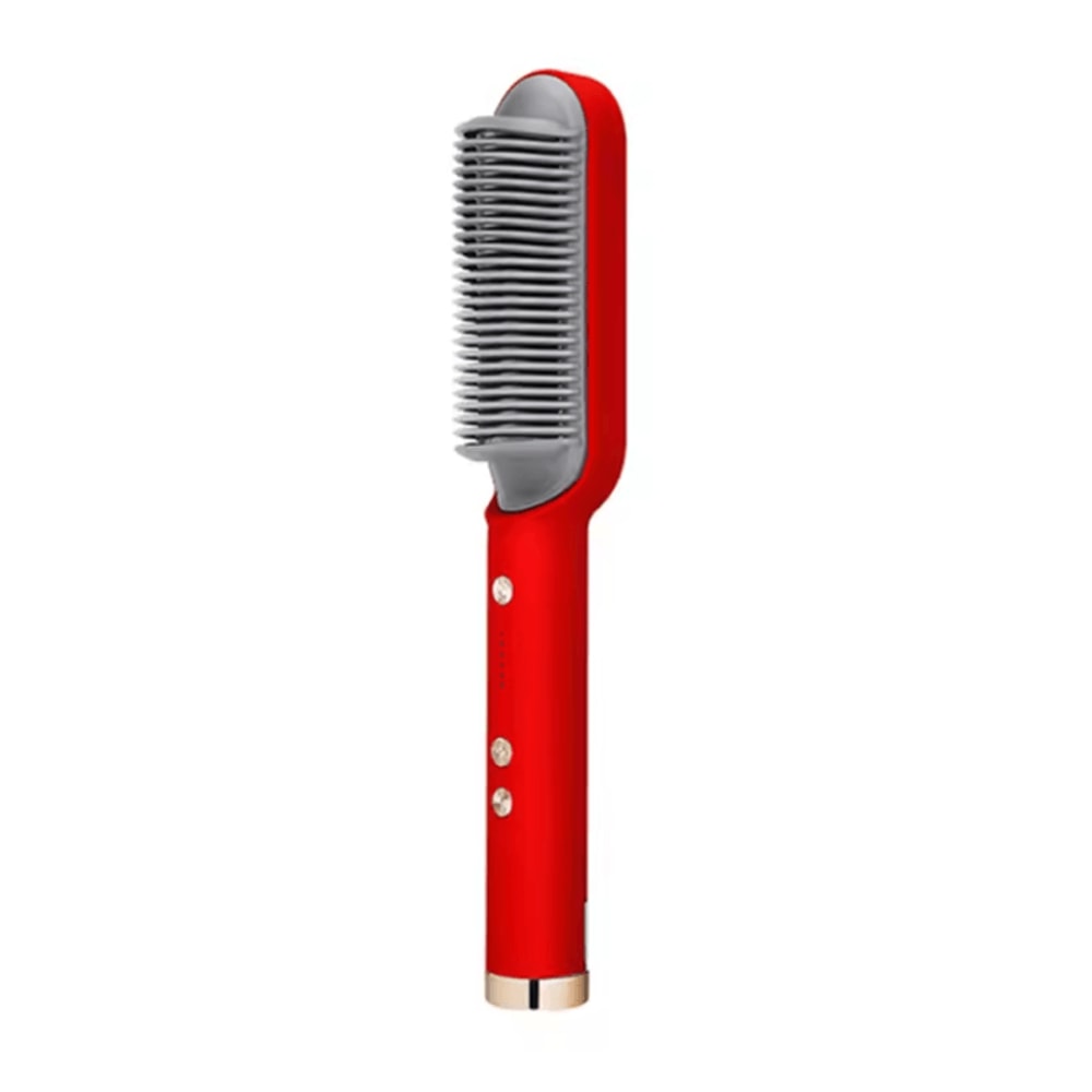 Professional Ceramic Hair Straightener Brush Fast Heating Electric Smoothing Comb 6