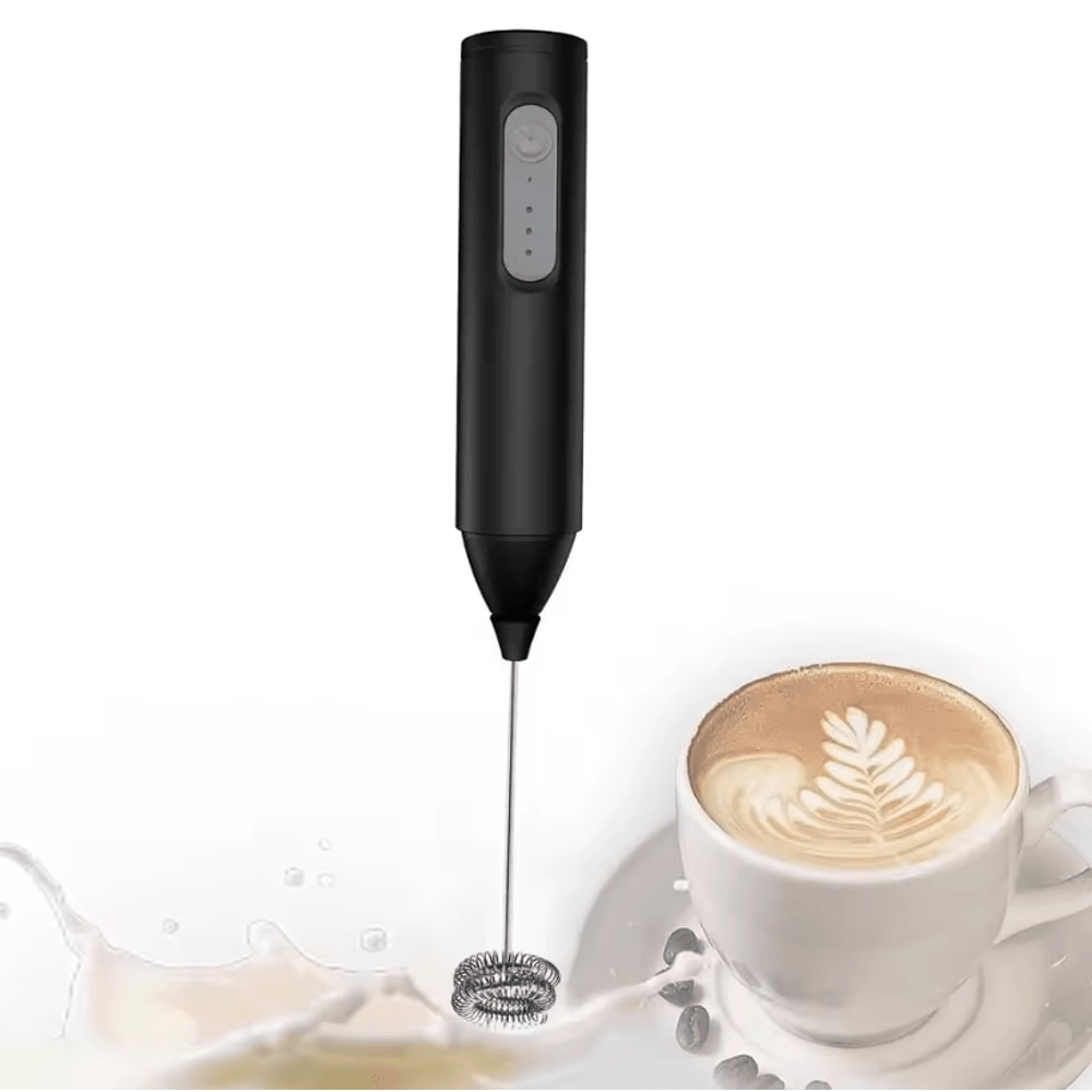 USB Rechargeable Milk Frother 3Speed Electric Coffee Foam Maker Handheld Mixer 6