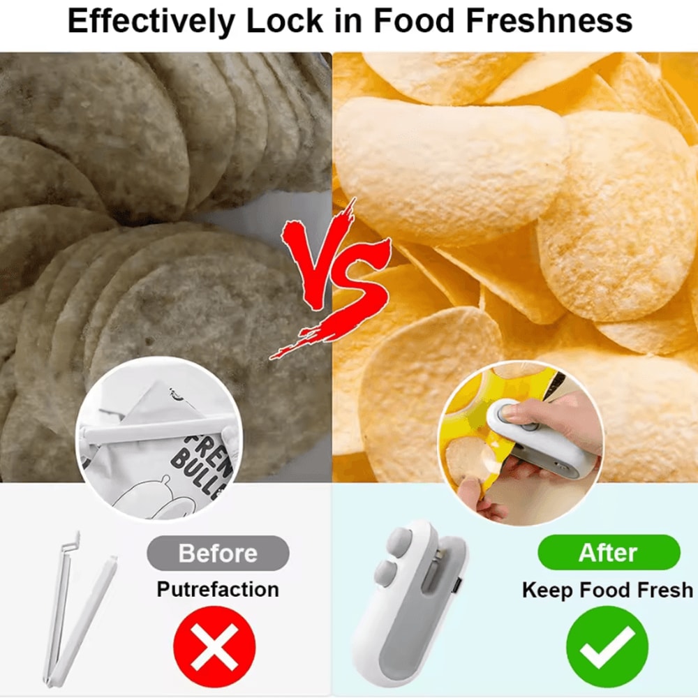 Mini Handheld Heat Bag Sealer Portable Food Storage Plastic Sealing Machine 4