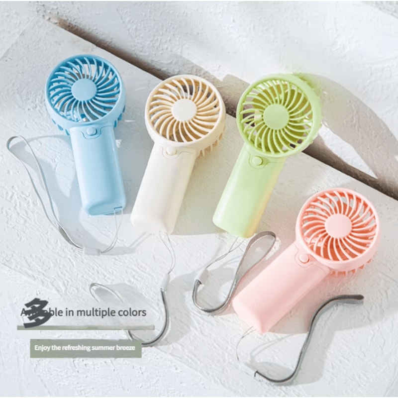 Portable Handheld Mini Fan Lightweight Pocket Cooling Fan AA Battery Powered 0
