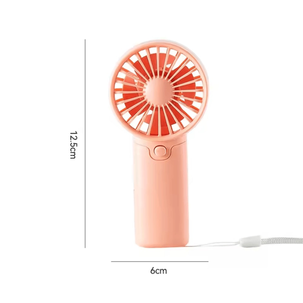 Portable Handheld Mini Fan Lightweight Pocket Cooling Fan AA Battery Powered 6