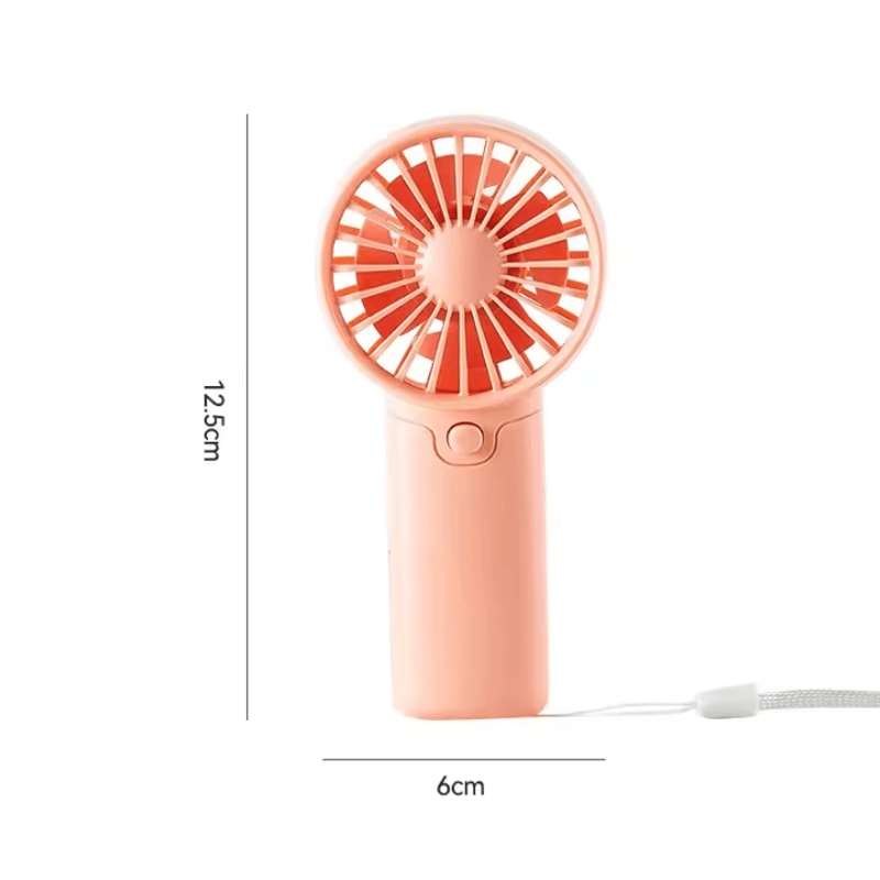 Portable Handheld Mini Fan Lightweight Pocket Cooling Fan AA Battery Powered 6