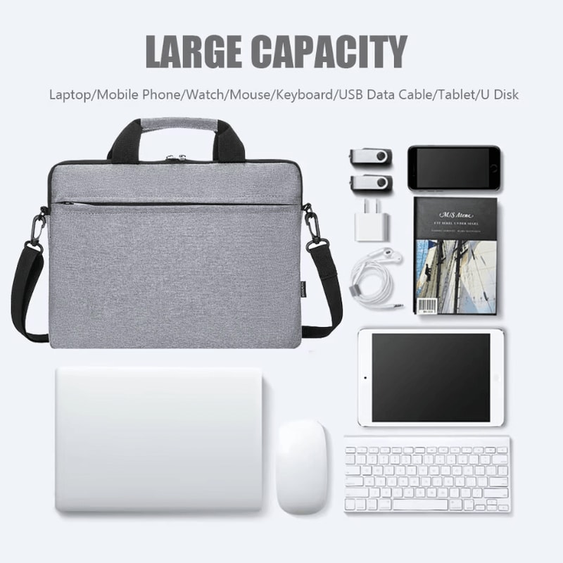 UltraThin Laptop Sleeve Shoulder Bag Lightweight Protective Case For 1317 Inch Notebooks 2
