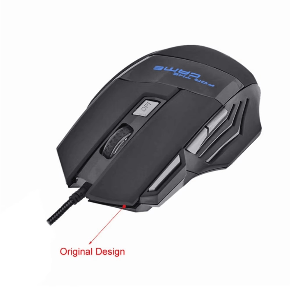 RGB Wired Gaming Mouse 5500 DPI Ergonomic 7Button Optical Mouse For PC 2
