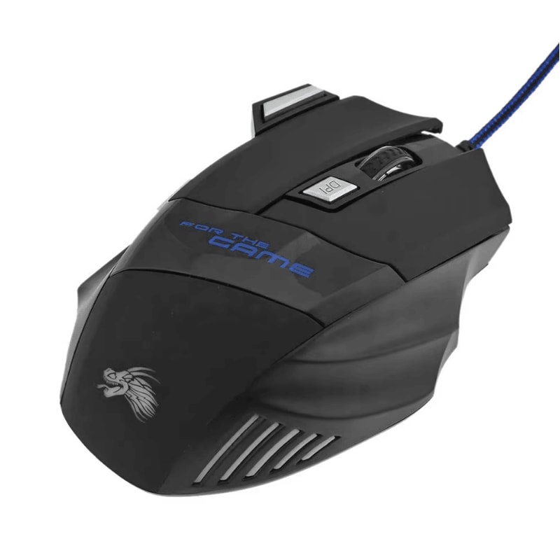 RGB Wired Gaming Mouse 5500 DPI Ergonomic 7Button Optical Mouse For PC 3