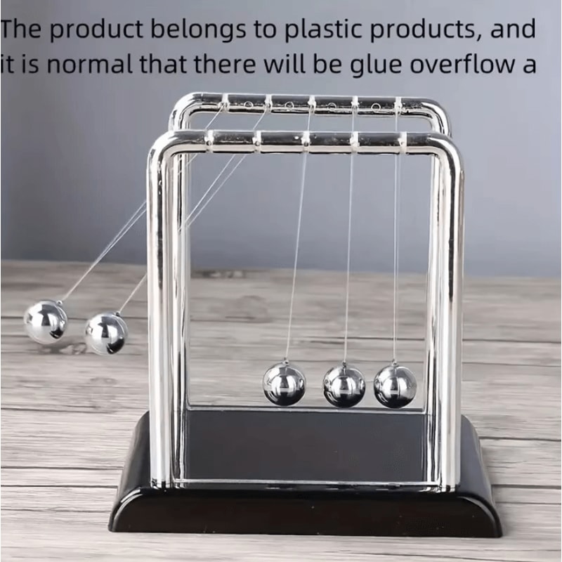 Newtons Cradle Desk Toy Kinetic Steel Balance Balls Physics Pendulum Decor 1