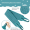 3in1 Exfoliating Body Scrubber Set Back Scrubber Bath Glove Loofah Sponge 3
