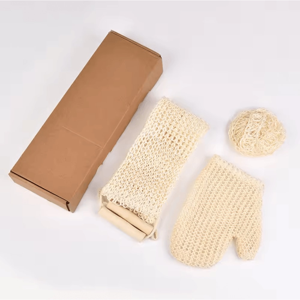 Natural Ramie Jute Back Scrubber Belt Exfoliating Shower Strap For Smooth Radiant Skin 5