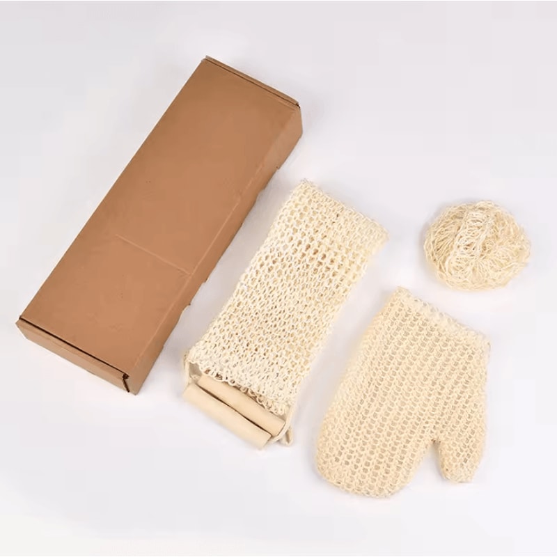 Natural Ramie Jute Back Scrubber Belt Exfoliating Shower Strap For Smooth Radiant Skin 5