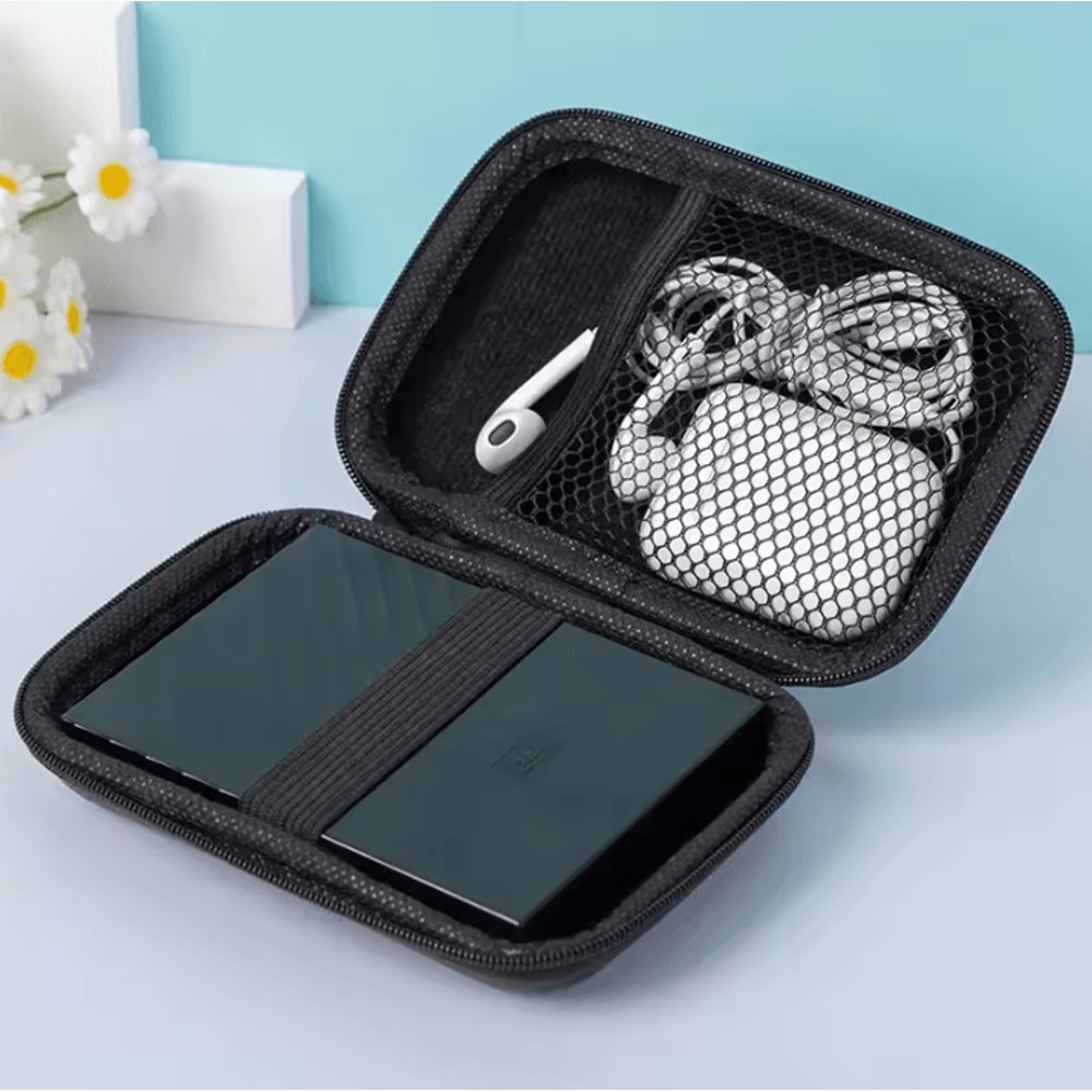 Portable EVA Storage Organizer Case Hard Shell Zipper Pouch For Cables Chargers Gadgets 1