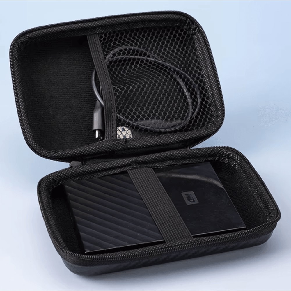 Portable EVA Storage Organizer Case Hard Shell Zipper Pouch For Cables Chargers Gadgets 2