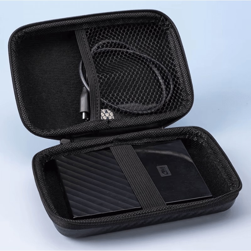 Portable EVA Storage Organizer Case Hard Shell Zipper Pouch For Cables Chargers Gadgets 2