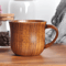 Handcrafted Wooden Mug Vintage Natural Wood Coffee Tea Cup Drinkware 0