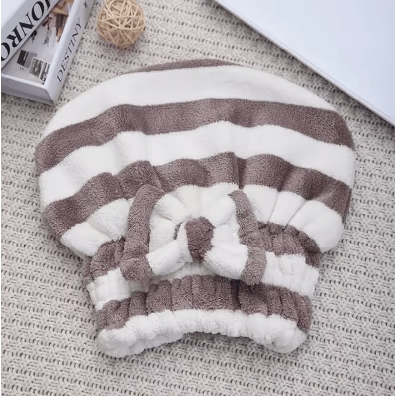 QuickDry Microfiber Hair Towel Wrap Super Absorbent Soft Turban Cap For Women 9