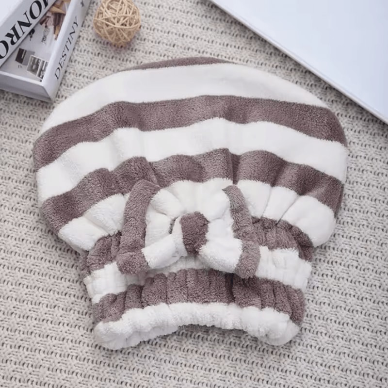 QuickDry Microfiber Hair Towel Wrap Super Absorbent Soft Turban Cap For Women 2