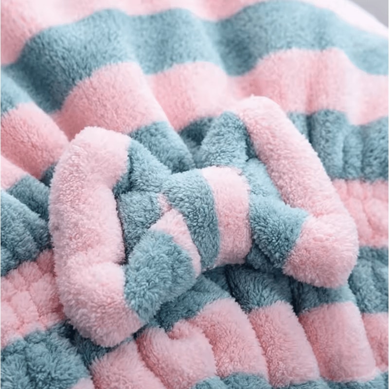 QuickDry Microfiber Hair Towel Wrap Super Absorbent Soft Turban Cap For Women 3