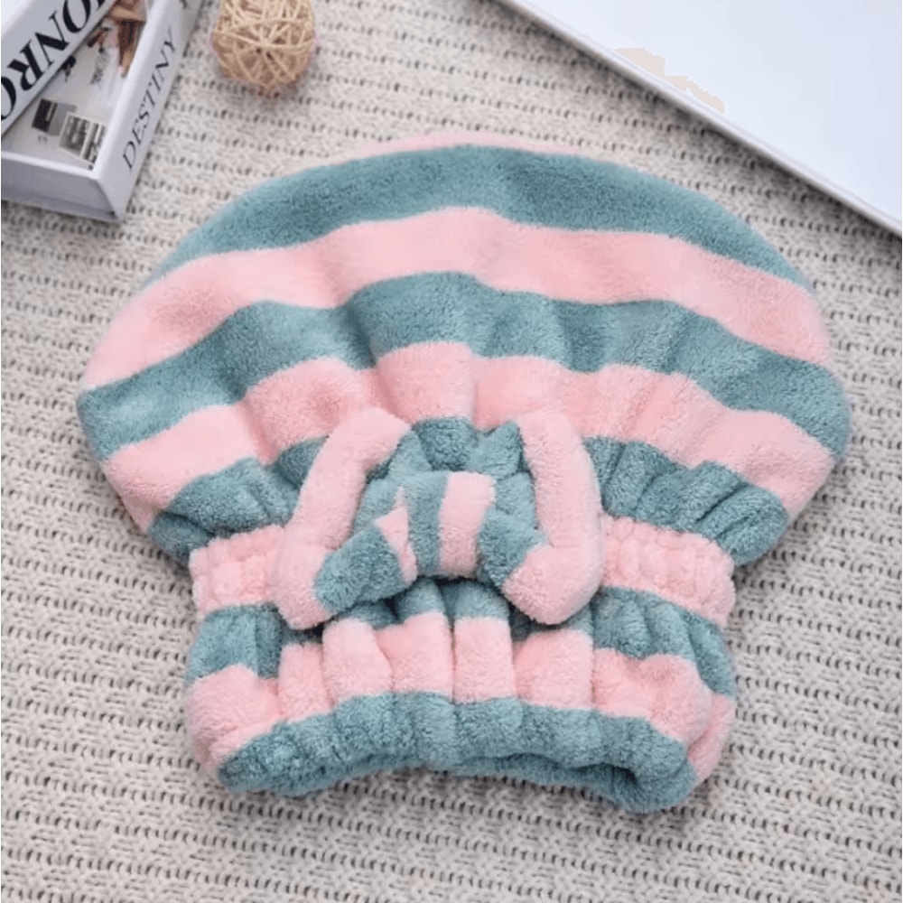 QuickDry Microfiber Hair Towel Wrap Super Absorbent Soft Turban Cap For Women 8