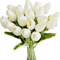 10Piece Real Touch Tulip Bouquet Lifelike Artificial Flowers For Home Wedding DIY Decor 6