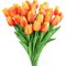 10Piece Real Touch Tulip Bouquet Lifelike Artificial Flowers For Home Wedding DIY Decor 7