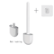 WallMounted Silicone Toilet Brush With Holder Long Handle Hygienic Bathroom Cleaning Tool 8