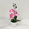 Artificial Orchid Flower Arrangement Elegant FadeResistant Home Office Table Decor 8