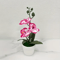 Artificial Orchid Flower Arrangement Elegant FadeResistant Home Office Table Decor 8