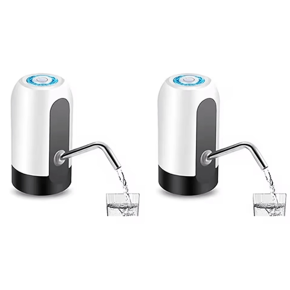 USB Rechargeable Water Bottle Pump Automatic OneTouch Drinking Dispenser For Home Office 9