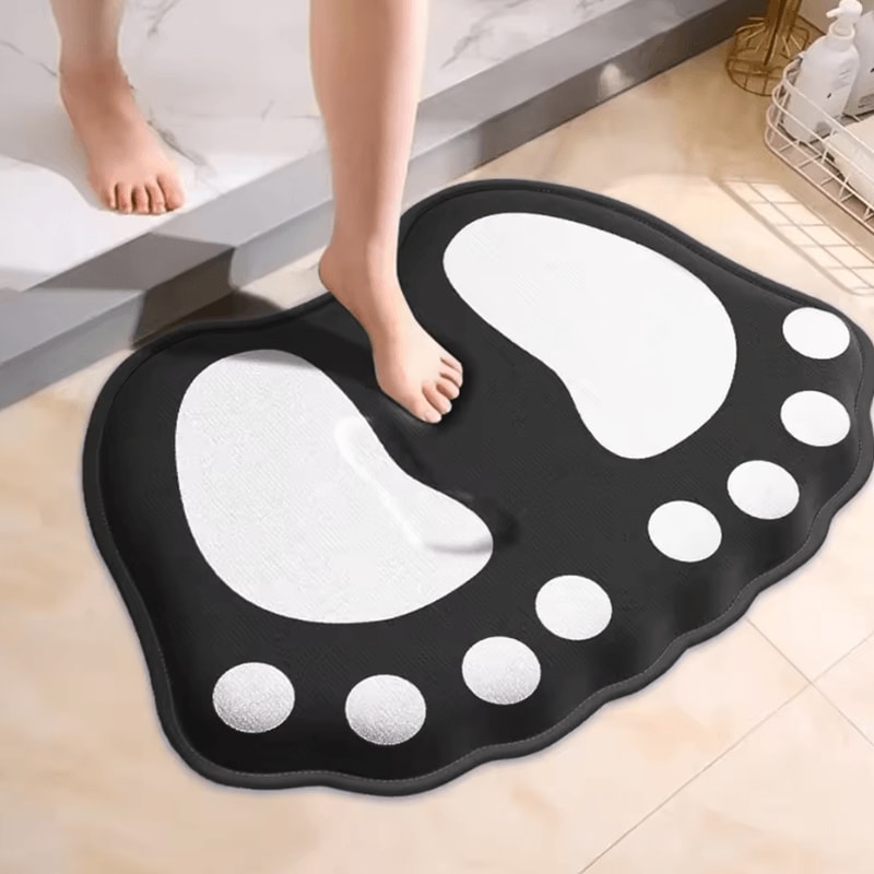 Claw Pattern AntiSlip Bath Mat Super Absorbent Bathroom Floor Rug For Home Decor 1