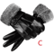 Mens PU Leather Touchscreen Gloves Thin Winter Driving Gloves Non Slip Full Finger 5