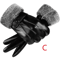 Mens PU Leather Touchscreen Gloves Thin Winter Driving Gloves Non Slip Full Finger 5
