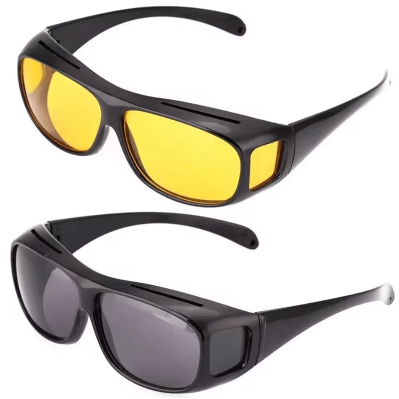 Night Driving Glasses Anti Glare Yellow Lens UV Protection Sunglasses For Men And Women 0