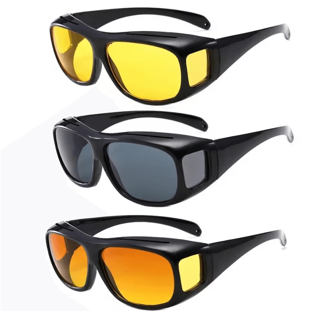 Night Driving Glasses Anti Glare Yellow Lens UV Protection Sunglasses For Men And Women 2