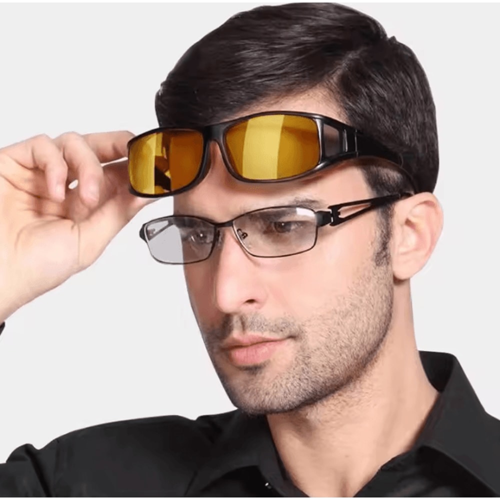 Night Driving Glasses Anti Glare Yellow Lens UV Protection Sunglasses For Men And Women 4