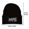 Gothic Knit Beanie Hat Unisex Acrylic Winter Skull Cap Street Style Warm Beanie 4