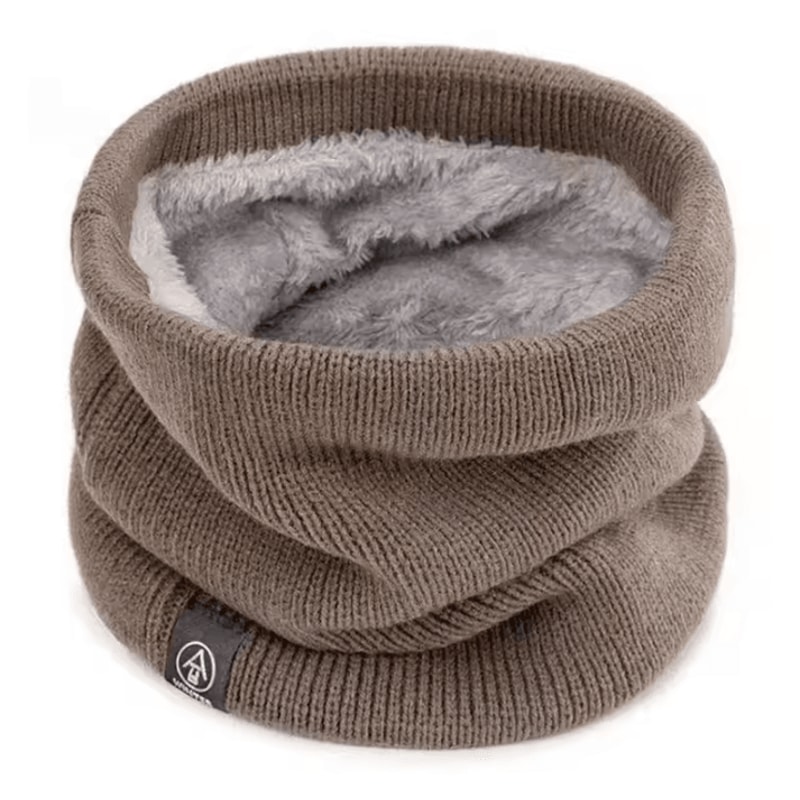 Winter Neck Gaiter Plush Lined Knitted Tube Scarf Windproof Warm Neck Warmer 9