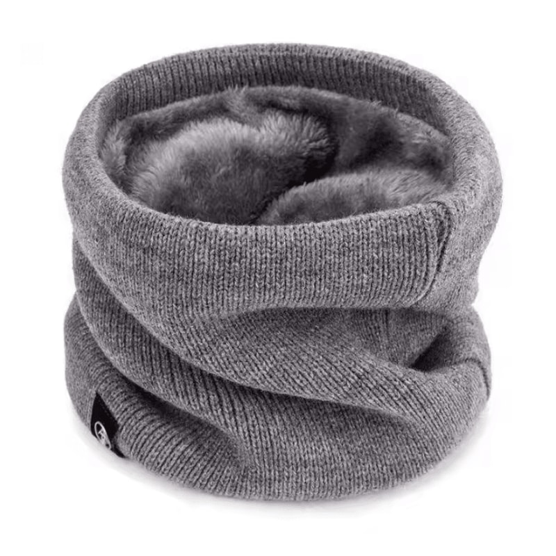 Winter Neck Gaiter Plush Lined Knitted Tube Scarf Windproof Warm Neck Warmer 6