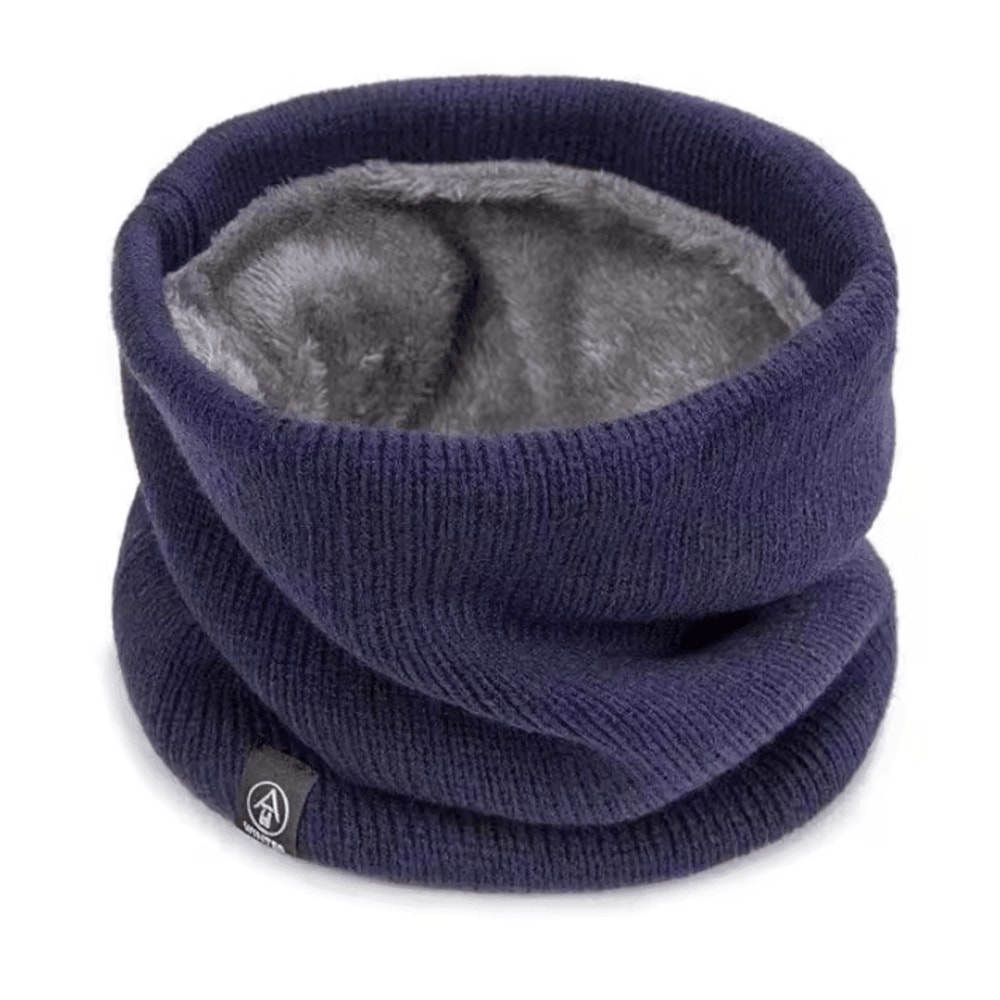 Winter Neck Gaiter Plush Lined Knitted Tube Scarf Windproof Warm Neck Warmer 8