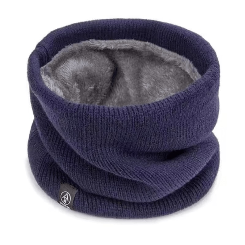 Winter Neck Gaiter Plush Lined Knitted Tube Scarf Windproof Warm Neck Warmer 8