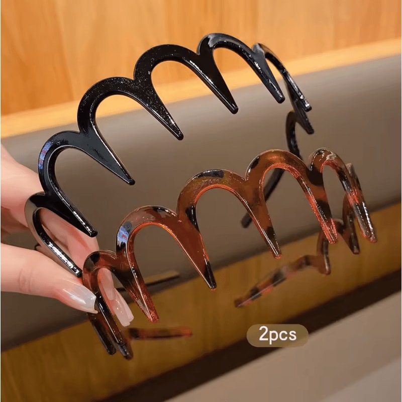 Anti Slip Hair Clips With Teeth Strong Grip Daily Hair Accessories Set Of 2 1