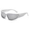 Y2K Oval Punk Sunglasses Mirror Lens UV400 Retro Unisex Statement Shades 5