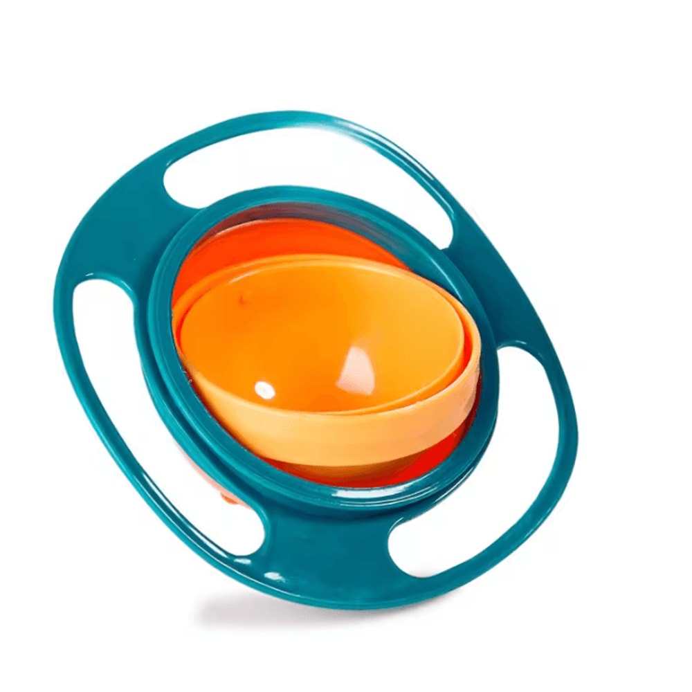 360 Rotating Spill Proof Gyro Bowl For Kids Anti Spill Baby Feeding Bowl 5