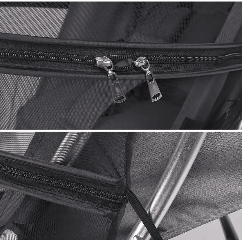 FullCover Baby Stroller Mosquito Net With Breathable Zipper Design 1