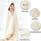 Super Soft Baby Hooded Towel Bathrobe Cozy Wrap Swaddle For Newborns 0