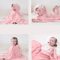 Super Soft Baby Hooded Towel Bathrobe Cozy Wrap Swaddle For Newborns 3