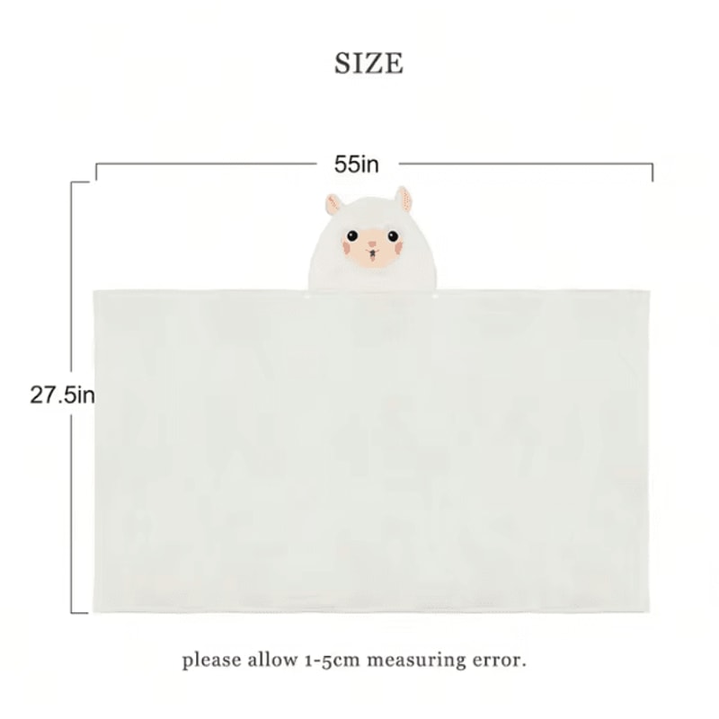 Super Soft Baby Hooded Towel Bathrobe Cozy Wrap Swaddle For Newborns 4