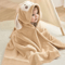 Super Soft Baby Hooded Towel Bathrobe Cozy Wrap Swaddle For Newborns 9