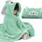 Super Soft Baby Hooded Towel Bathrobe Cozy Wrap Swaddle For Newborns 8