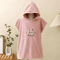Cute Cartoon Coral Velvet Baby Hooded Bath Towel Soft Warm Wrap Bathrobe 9